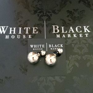 White House Black Market Gold Ball Post Earrings.
